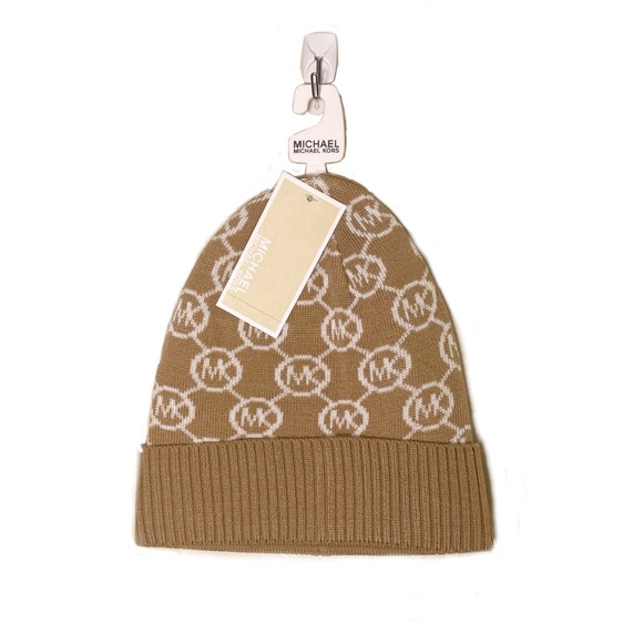 Michael Kors Accessories - Michael Kors Tan Logo Hat